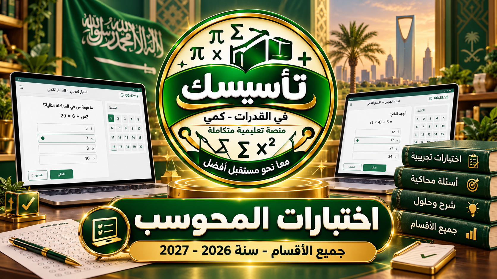 اختبارات جميع اقسام المحوسب 2026-2027